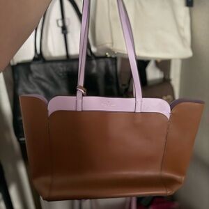 Kate Spade Brown and Lavender Tote